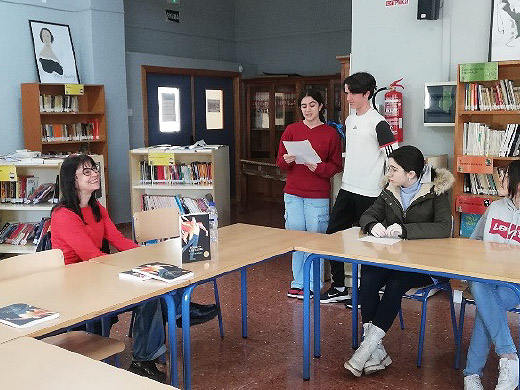 Encuentros con el autor en escuelas de España.