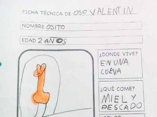 Interxtextualidad (saltar de texto en texto), niños de escuales de España.