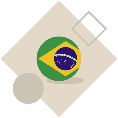 Icono con la bandera de Brasil.