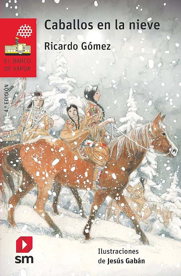 Portada del libro Caballos en la nieve.